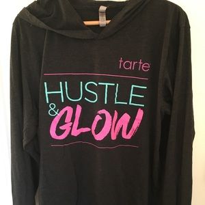 Tarte Grey and neon hoodie
